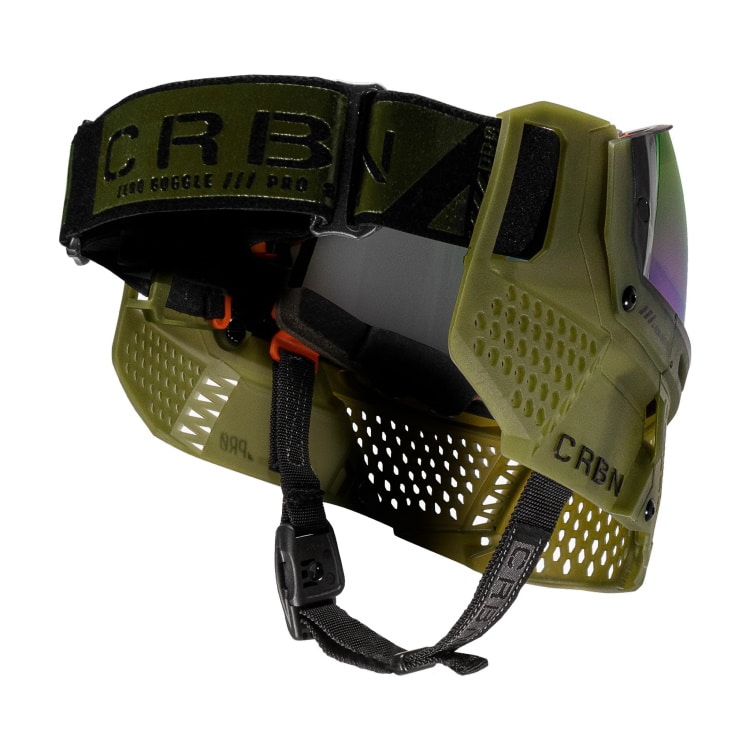 Carbon ZERO PRO Paintball Thermal Maske (Moss)