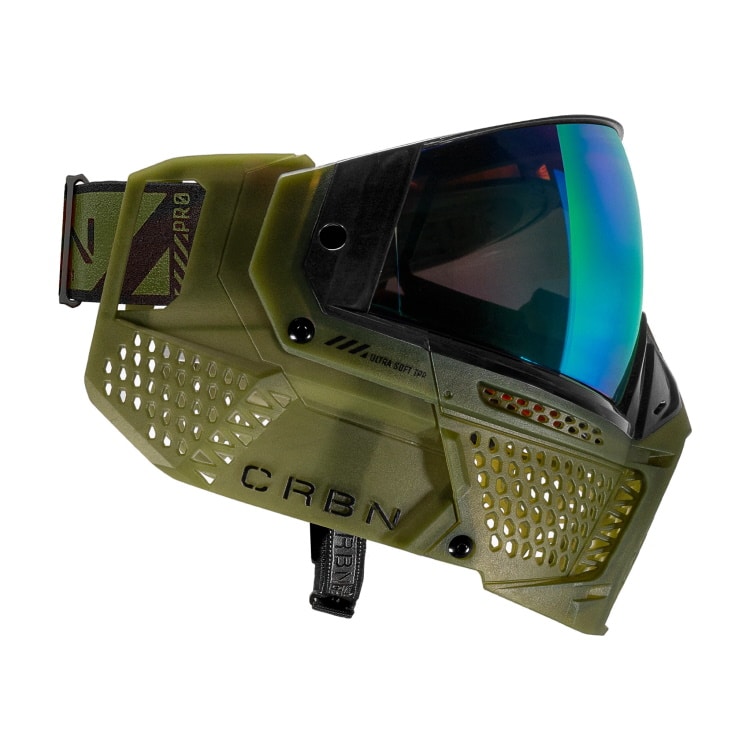 Carbon ZERO PRO Paintball Thermal Maske (Moss)