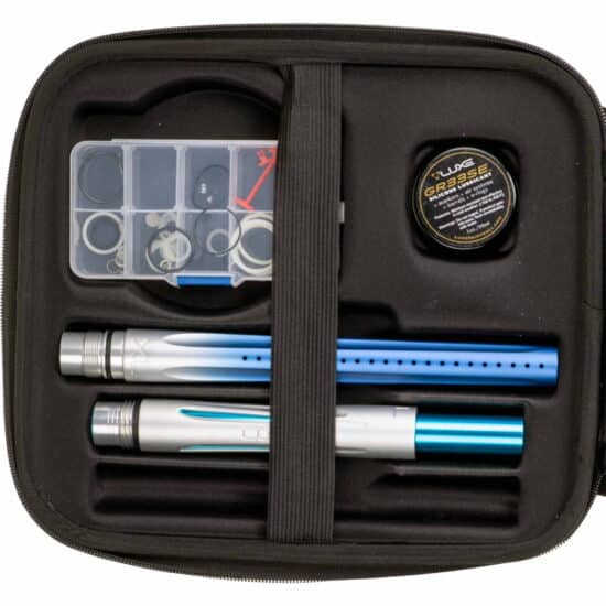 DLX_Luxe_TM40_Paintball_Markierer_Fade_Blau_case_barrel