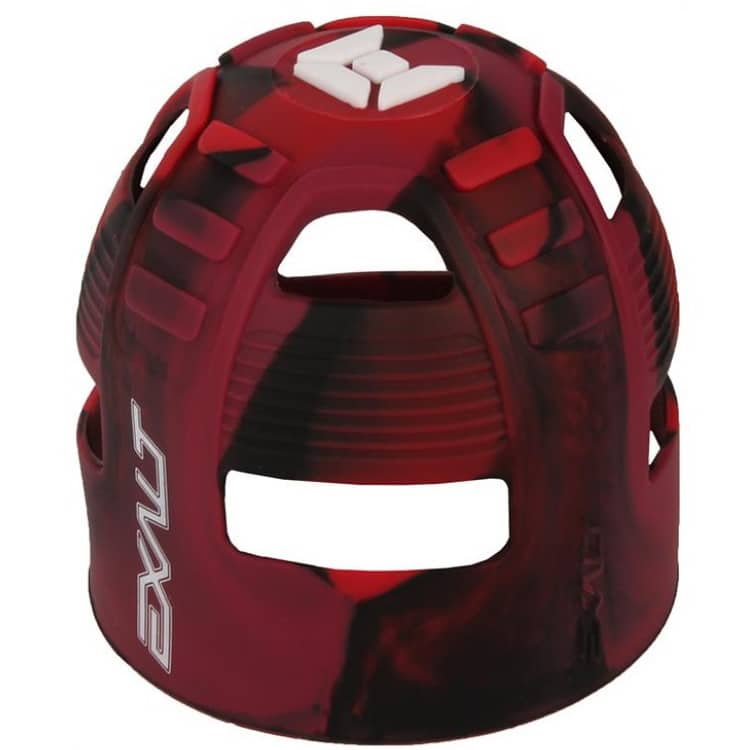 Exalt Paintball Tank Grip Tankcover 45ci bis 68ci (Red Swirl