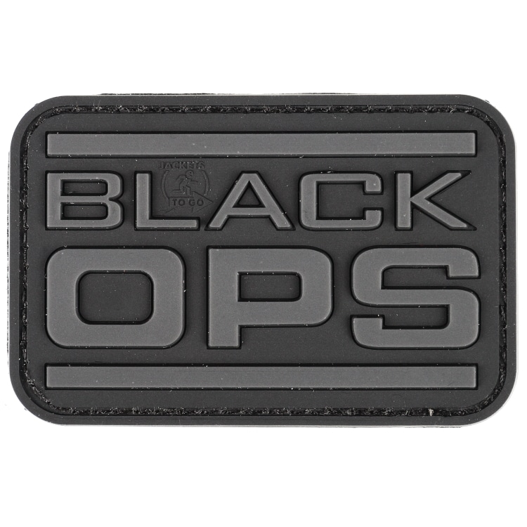 Paintball / Airsoft PVC klittenband patch (zwart OPS)