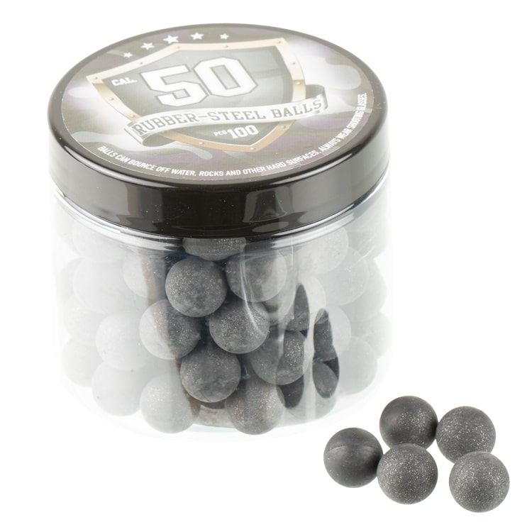 Cal. 50 NBR 80 SteelRubberballs / Stahlgeschosse (100 Stück)