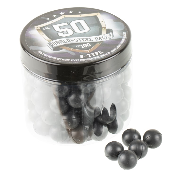 Cal. 50 SteelRubberballs / Stahlgeschosse (100 Stück)