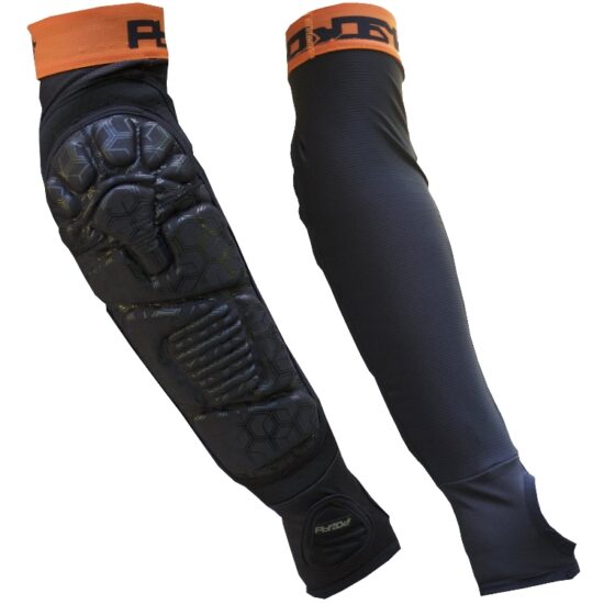 PBRack_Paintball_Elbowpads_schwarz_orange