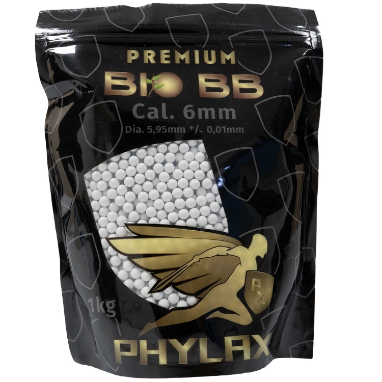 PHYLAX 0,30g Premium Airsoft BIO BBs / Airsoft Munition (1Kg / 3333 Schuss)