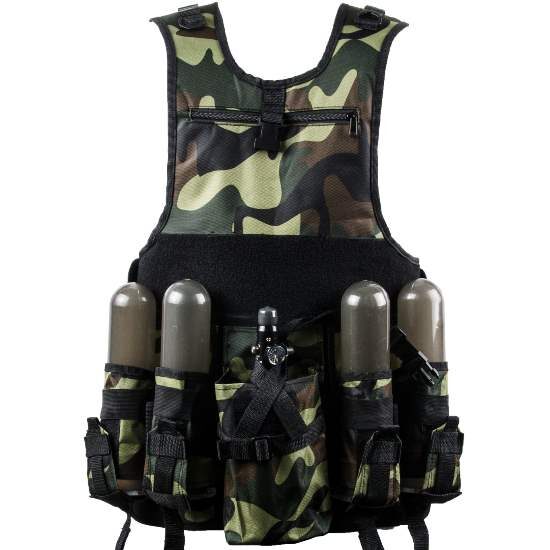 Paintball Tactical Weste 6+1 (Woodland)