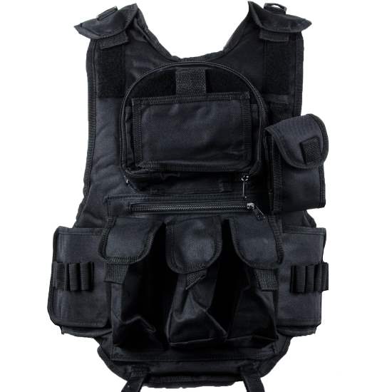 Paintball Tactical Weste 6+1 (schwarz) 