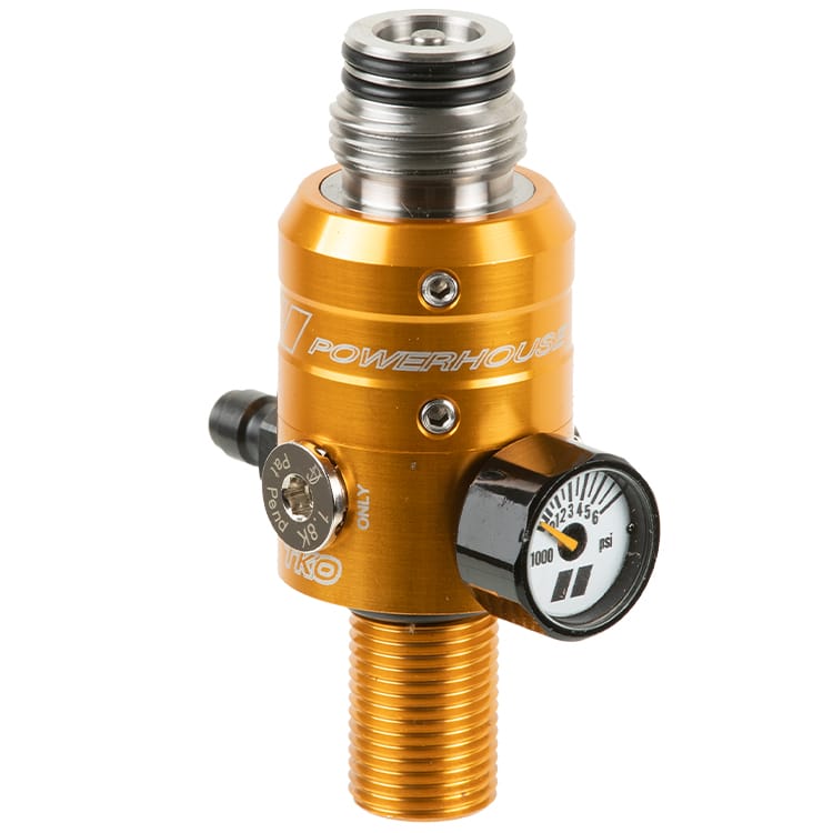 PowerHouse TKO TITANIUM Paintball HP Regulator (300Bar/4500PSI) GOLD