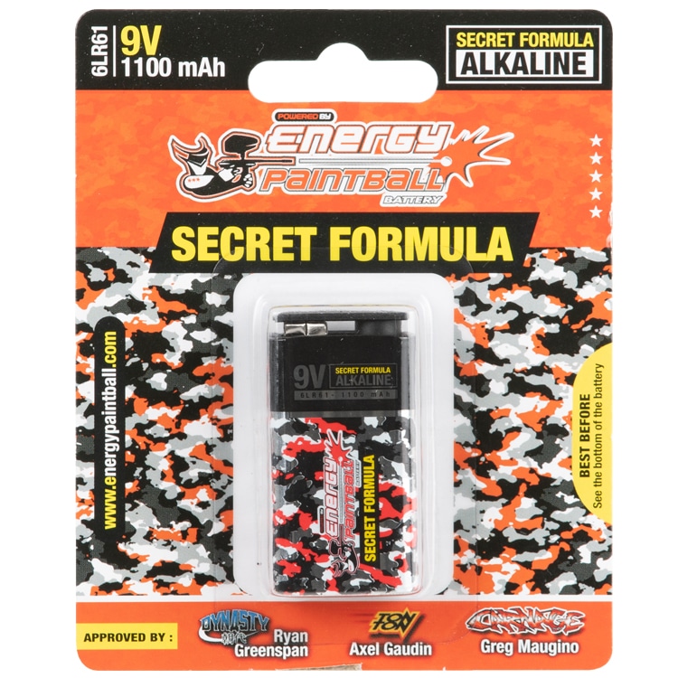 Energy Paintball 9V Block Battery "New Secret Formula"