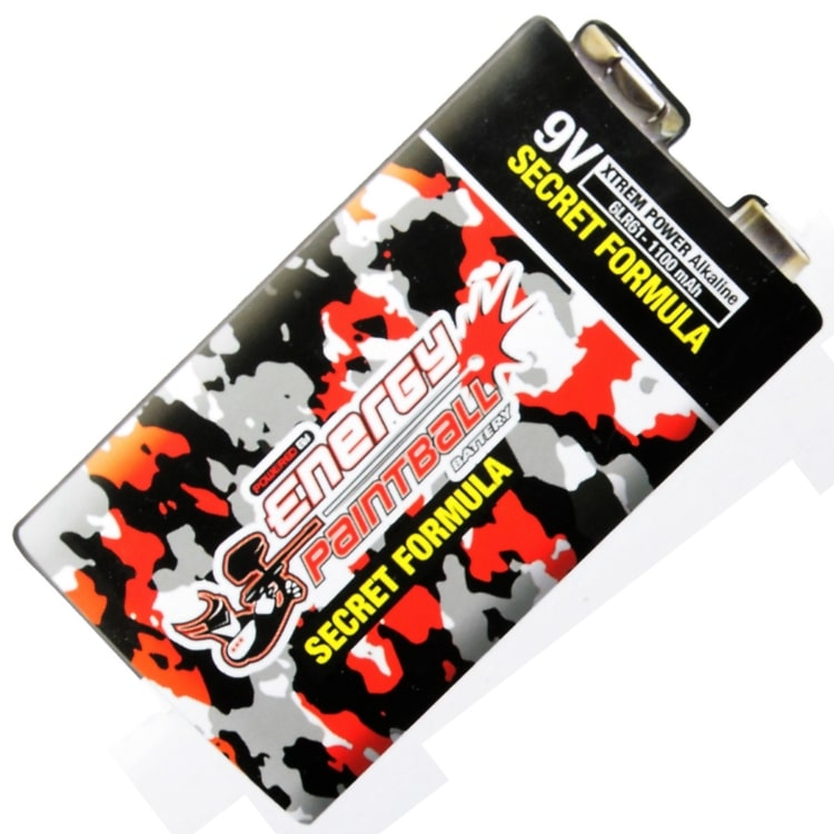 Energy Paintball 9V Block Batterie "New Secret Formula"