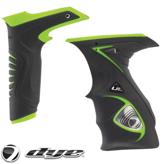 Dye DM14 / DM15 Sticky Grip Griffschalen + Reg Cover Kit (schwarz/lime