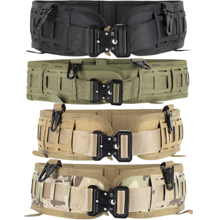 DELTA SIX Laser Cut Battle Belt Mollesystem Gurtel mit Metall Schnalle