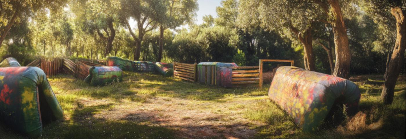 Was ist Paintball? So sieht ein Paintball-Spielfeld aus