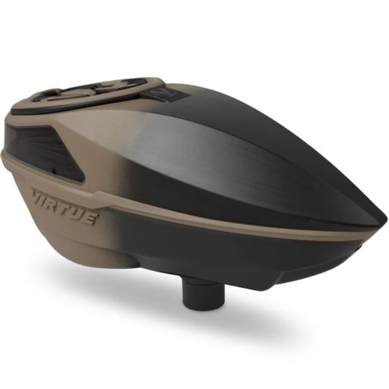Virtue_Spire_V_Paintball_Hopper_Loader_Desert_Black_Fade_front.JPG
