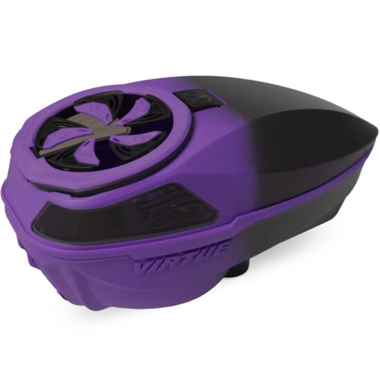 Virtue_Spire_V_Paintball_Hopper_Loader_purple_Black_Fade_back.JPG
