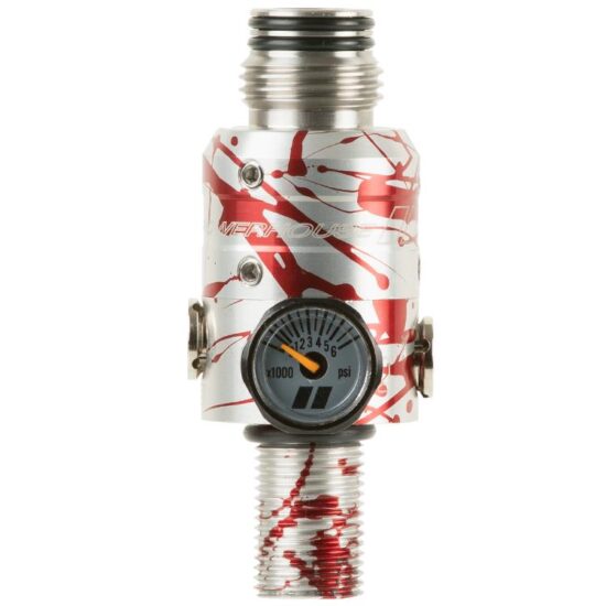 PowerHouse_TKO_Paintball_HP_Regulator_300Bar_4500PSI_BLOOD_SPLATTER_front
