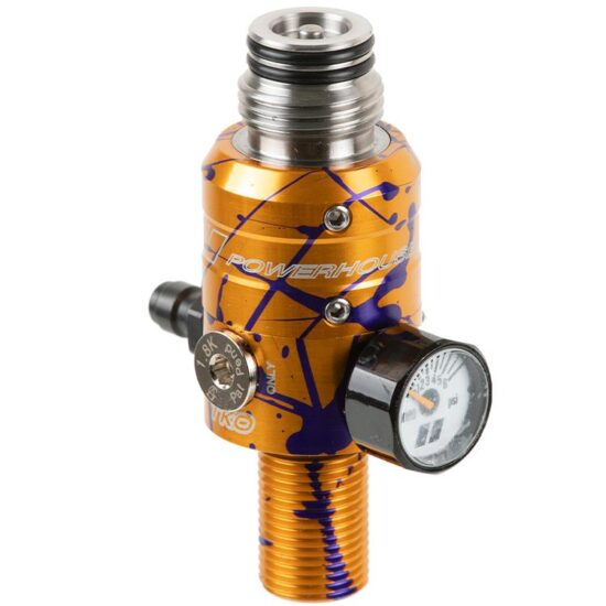 PowerHouse_TKO_TITANIUM_Paintball_HP_Regulator_300Bar_4500PSI_GOLD_PURPLE_SPLASH_side